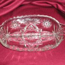 Leonard Clear Glass 2 Part Anchor Hocking Relish Dish