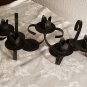 3 Home Interior Black Wrought Iron Candle Holder