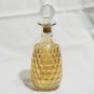 Gold Iridescent Carnival Glass Thumbprint Liquor Bottle Decanter