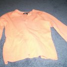 Girls Soft Orange Cream 76% Cotton Sweater size small