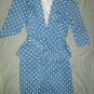 Women's Blue w/white polka dot Dress size 8