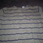 Boy's 10/12 Green Tee-Shirt with Blue Strips