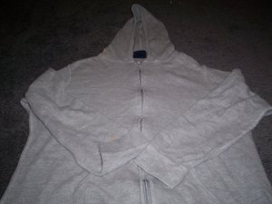 Zippered Hooded Sweat Shirt Size 1X