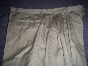 Men's Italian Olive size 38 Dress Slacks by Stil Joung