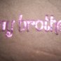 Girl's Brown And Pink Now & Zen Novilty Tee-Shirt with Long Sleeves size M 100% cotton