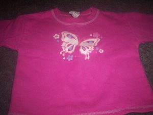 Girls 3T Pink Sweat Shirt by Hanes