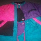 Girls Size 4 Green Purple and Pink Winter Coat
