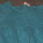 Girls Faded Glory Blue Long Sleeve Off the Shoulder Phesent Style Top size 6/6X