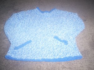 Girl's Blue High Neck Sweater by Girl's Connection Size XS 4/5