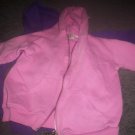 Two Girls's Purple and Pink Hooded Zippered Sweat Shirt size 4T by Carter's