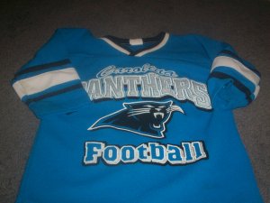 Boy's GTS Football Mesh Jersey Carolina Panthers SIze 5/6