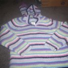 Girl's Multi-Colored Vee Neck Hooded Sweater by Old Navy size 4T