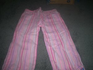 Girls's Pink  Striped Capris Size 6/7 By The Children's Place