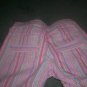 Girls's Pink  Striped Capris Size 6/7 By The Children's Place