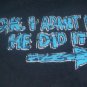 Boy's Blue Funny Saying Tee-shirt size size 8/10