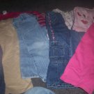 Girl's Size 4T Lot 6 Pants and 4 Shirts