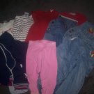 Girl's Size 4T Lot 2 Coveralls 2 Jeans 4 Shirts 1 pair of Pants and 1 Jacket