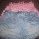 Girl's Shorts 2 Pair Size 4T Faded Glory