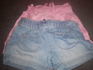 Girl's Shorts 2 Pair Size 4T Faded Glory