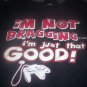 Boy's Blue Funny Saying Tee-shirt size size Large