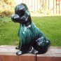 Blue Mountain Pottery 8 " Poodle Vintage green/black