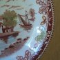 Two Brown Multicolor Windmill Scenes Japan China Coupe Bowls