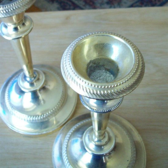 Silver Plated Candle Holders England candlesticks