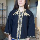 Vintage Ethnic Moroccan Short Caftan Jacket Boho Hippie