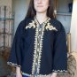 Vintage Ethnic Moroccan Short Caftan Jacket Boho Hippie