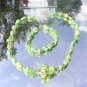 Gaspeite Lime Green Turquoise Nugget Necklace  #1025