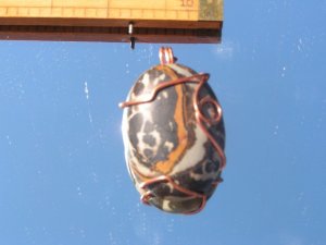 Copper Wire Wrapped Agate Cab  #27a