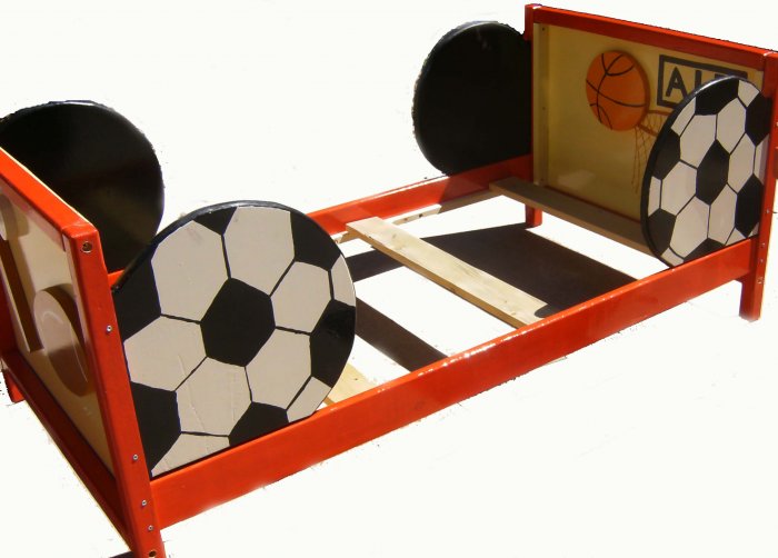 Sports Theme Toddler Bed for Boys Room, Any Sport/Team/Colors