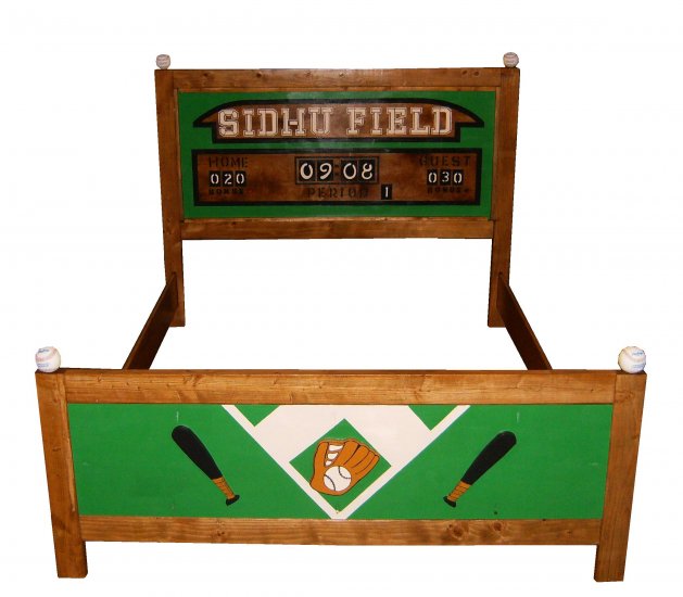 Personalized Queen Bed Sports bed baseball bed football bed basketball bed
