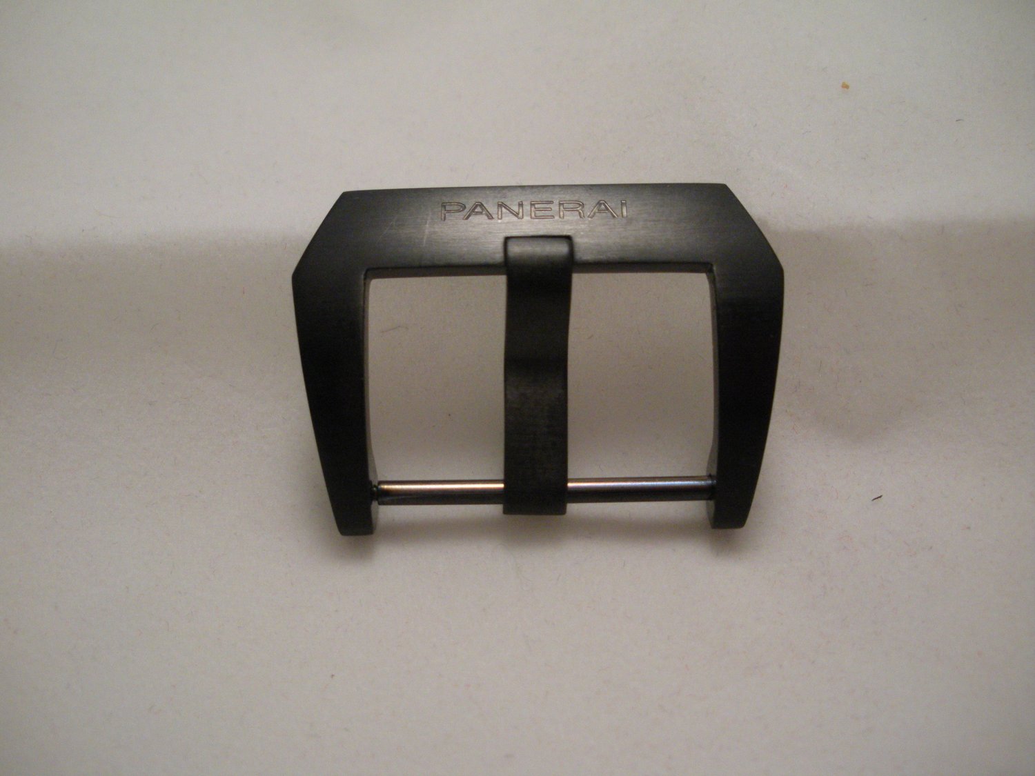 Black 22mm Pre V Fishtail Buckle PVD for Panerai