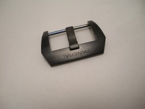 24mm Black PVD Pre-V Fishtail Buckle for Panerai