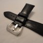 26mm Black Calf Semimat Leather Strap w/ Brushed Buckle for Panerai Radiomir