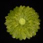 Large Electric Green Glitter Triple Layer Flower Clip
