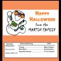 Boo Ghost candy wrapper
