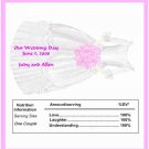 Bride Dress candy wrapper