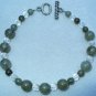 OOAK Hand Made Labradorite & Crystal Beaded Bracelet / Anklet