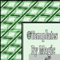 OOAK Shiney Green Pattern Ebay, OLA, Overstock Ad Listing Template Html Web Page #X5
