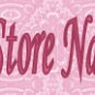 Pink Roses Customized eBay Store Logo 310 X 90 #L042
