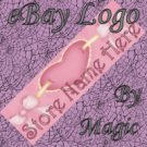 Pink Hearts Customized eBay Store Logo 310 X 90 #L033