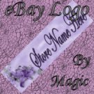 Purple Flower Customized eBay Store Logo 310 X 90 #L030
