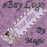 Lavender Mushroom Fairy Customized eBay Store Logo 310 X 90 #L015