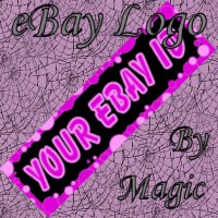 Purple Pink and Black Customized eBay Store Logo 310 X 90 #L009