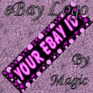 Purple Pink and Black Customized eBay Store Logo 310 X 90 #L008