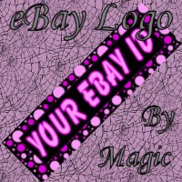 Purple Pink and Black Customized eBay Store Logo 310 X 90 #L008