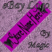 Magenta with Black Cats Customized eBay Store Logo 310 X 90 #L050