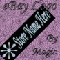 Shiny Aqua Art Deco Star on Black Customized eBay Store Logo 310 X 90 #L052